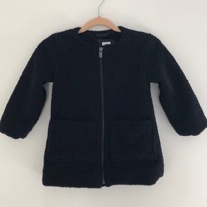 Gap Black Teddy Toddler Coat - Sz 18-24 MO.